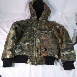 Boys Youth Medium Mossy Oak Hooded Coat